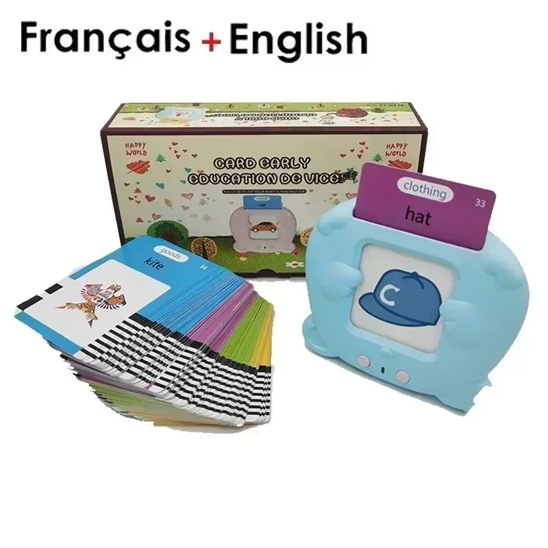 Learning Machine for Kid Talking Flash Cards Kindergarten Kids Language Electronic Audio Book Learnenglish German Spanish French