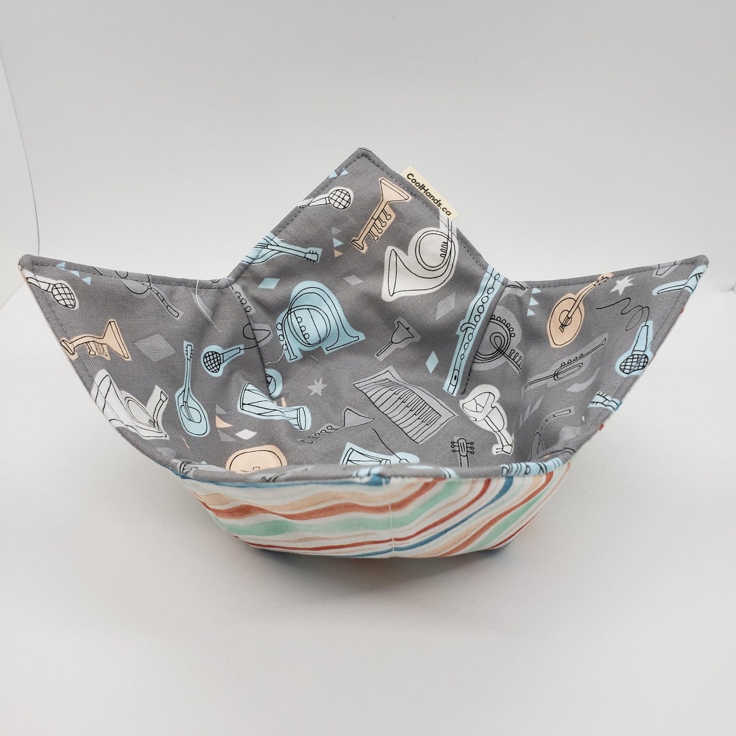 100% Cotton Microwavable Bowl Cozy - Band Practice-1