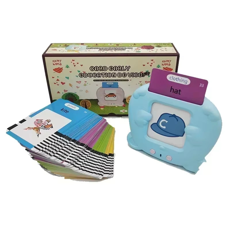 Learning Machine for Kid Talking Flash Cards Kindergarten Kids Language Electronic Audio Book Learnenglish German Spanish French
