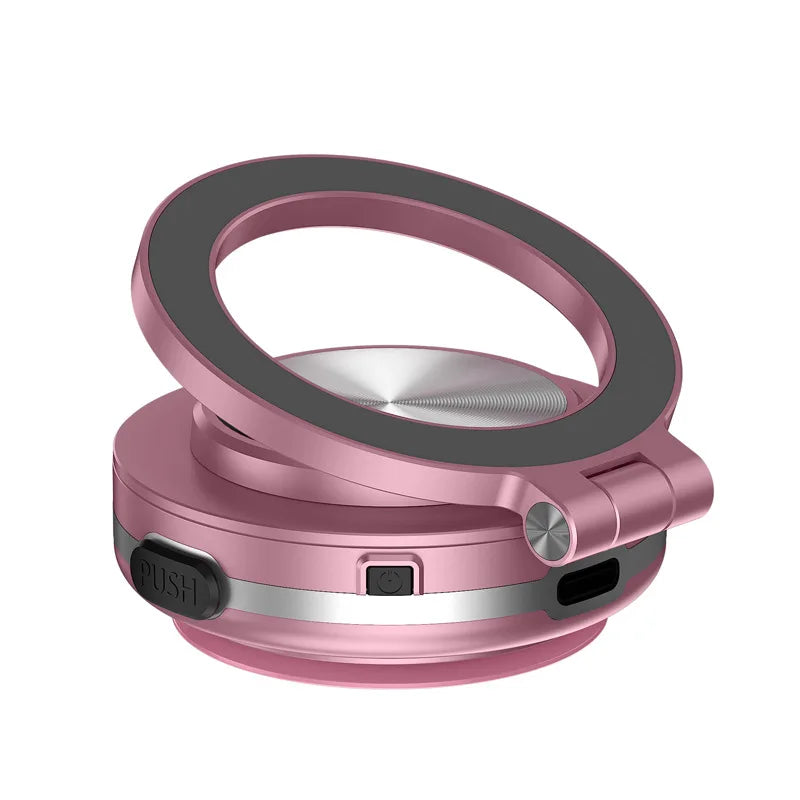Car Phone Holder Magnetic Mount 360° Rotating Vacuum Adsorption Strong Magnet for Iphone 12 13 14 15 16 Pro Max
