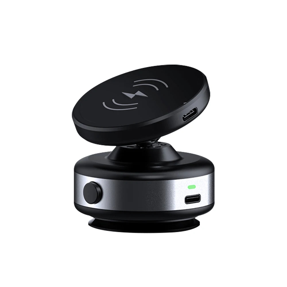 Car Phone Holder Magnetic Mount 360° Rotating Vacuum Adsorption Strong Magnet for Iphone 12 13 14 15 16 Pro Max