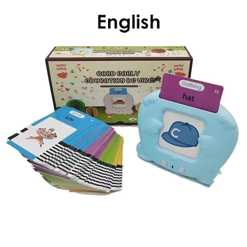 Learning Machine for Kid Talking Flash Cards Kindergarten Kids Language Electronic Audio Book Learnenglish German Spanish French