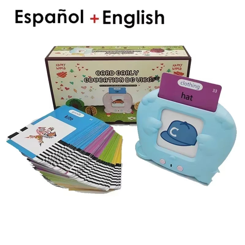 Learning Machine for Kid Talking Flash Cards Kindergarten Kids Language Electronic Audio Book Learnenglish German Spanish French