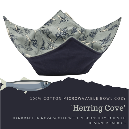 100% Cotton Microwavable Bowl Cozy - Herring Cove-0