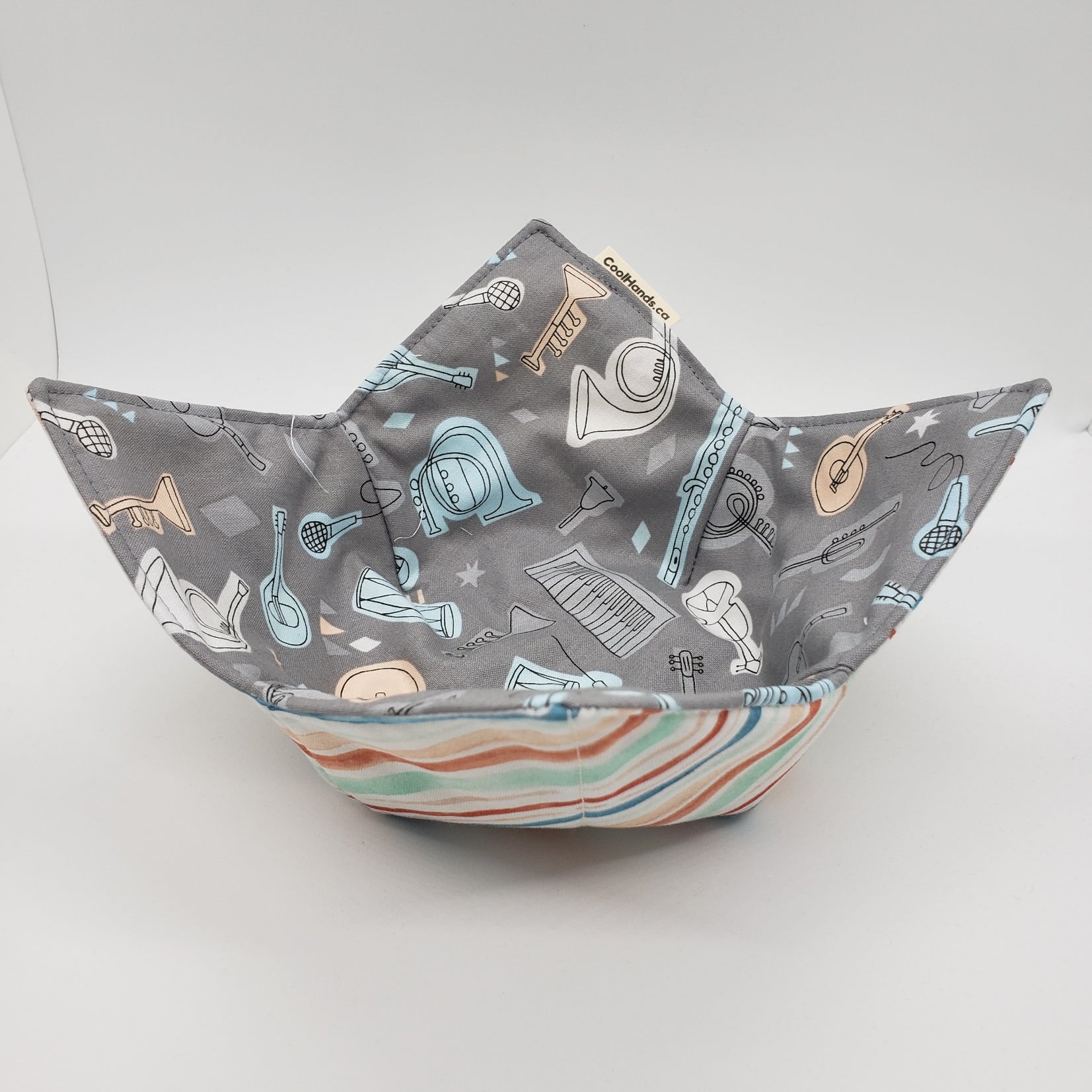 100% Cotton Microwavable Bowl Cozy - Band Practice-1