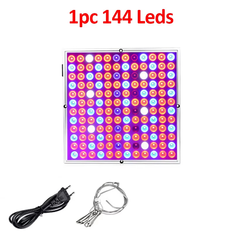 2Pcs Led Grow Lights 500W 100W Full Spectrum Phyto Lamp for Plants Red Blue White IR UV Led for Indoor Plants Flowers Growing